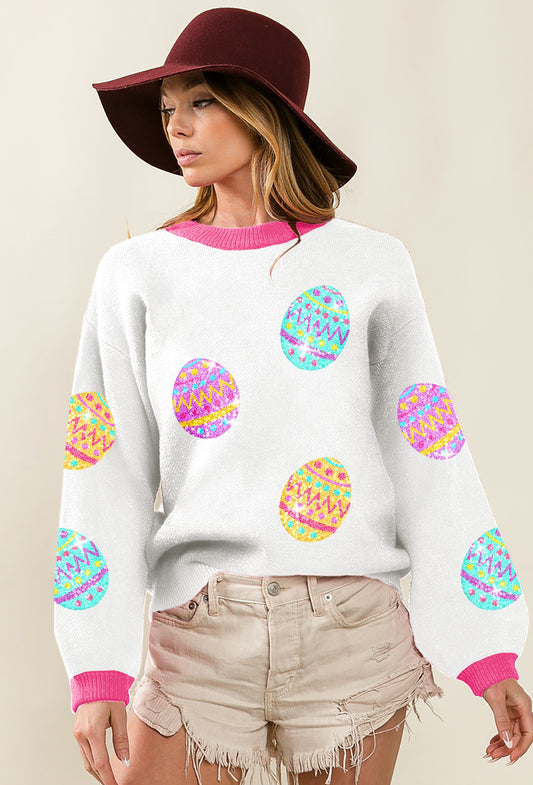 Sequin Easter Sweater