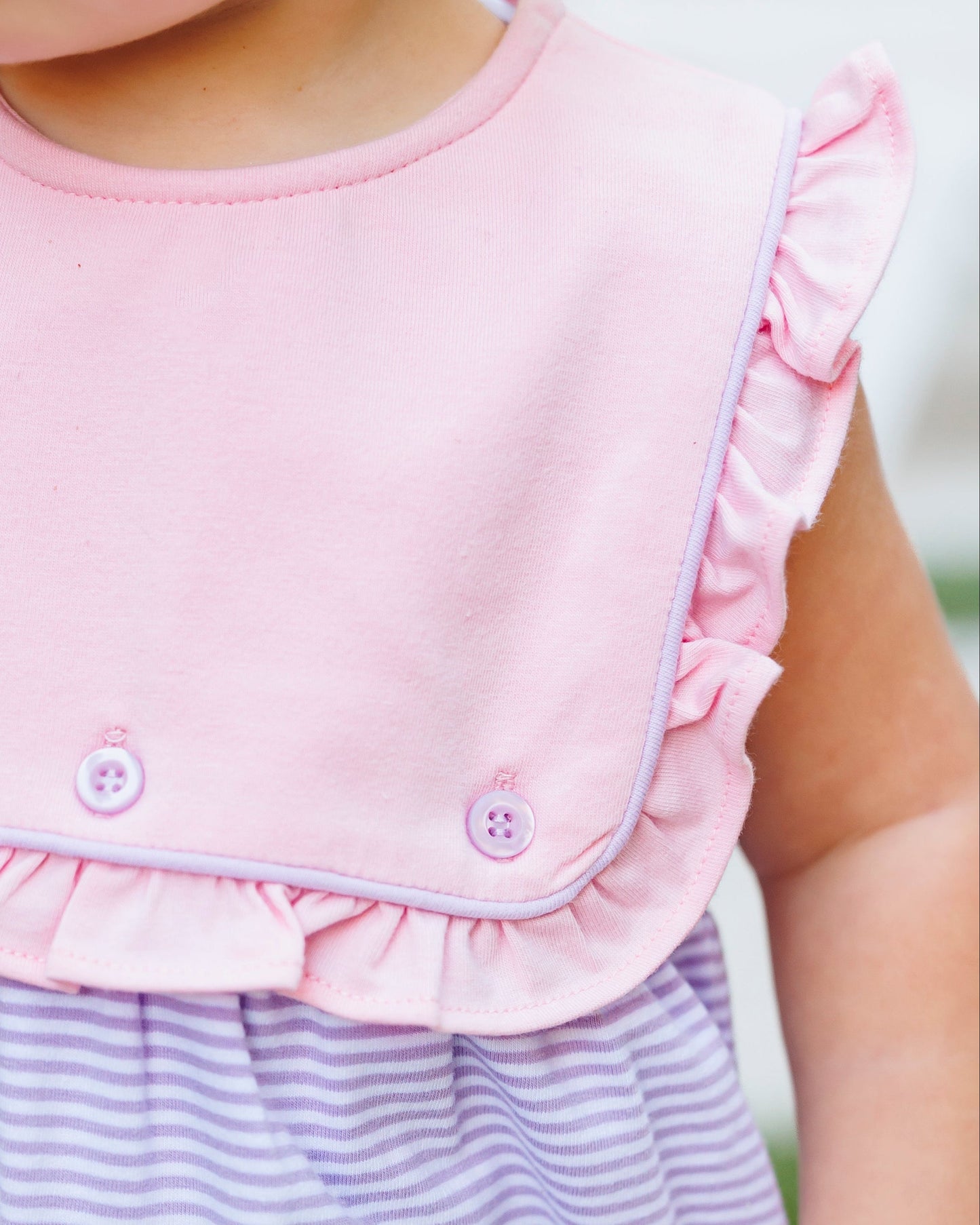 Amelia Bubble - Pink and Lavender Stripe