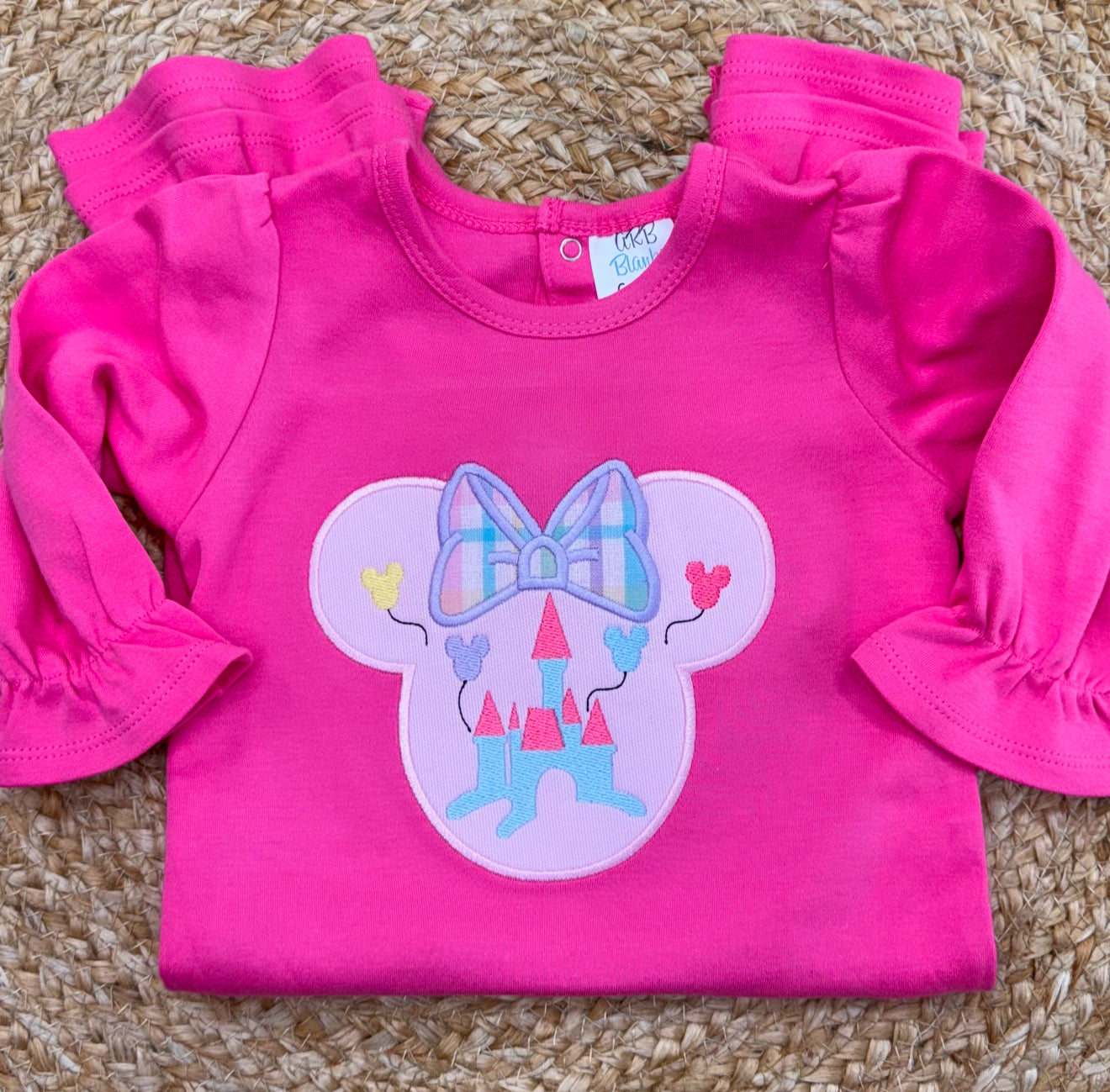 Minnie Mouse Castle Appliqué Shirt or Romper