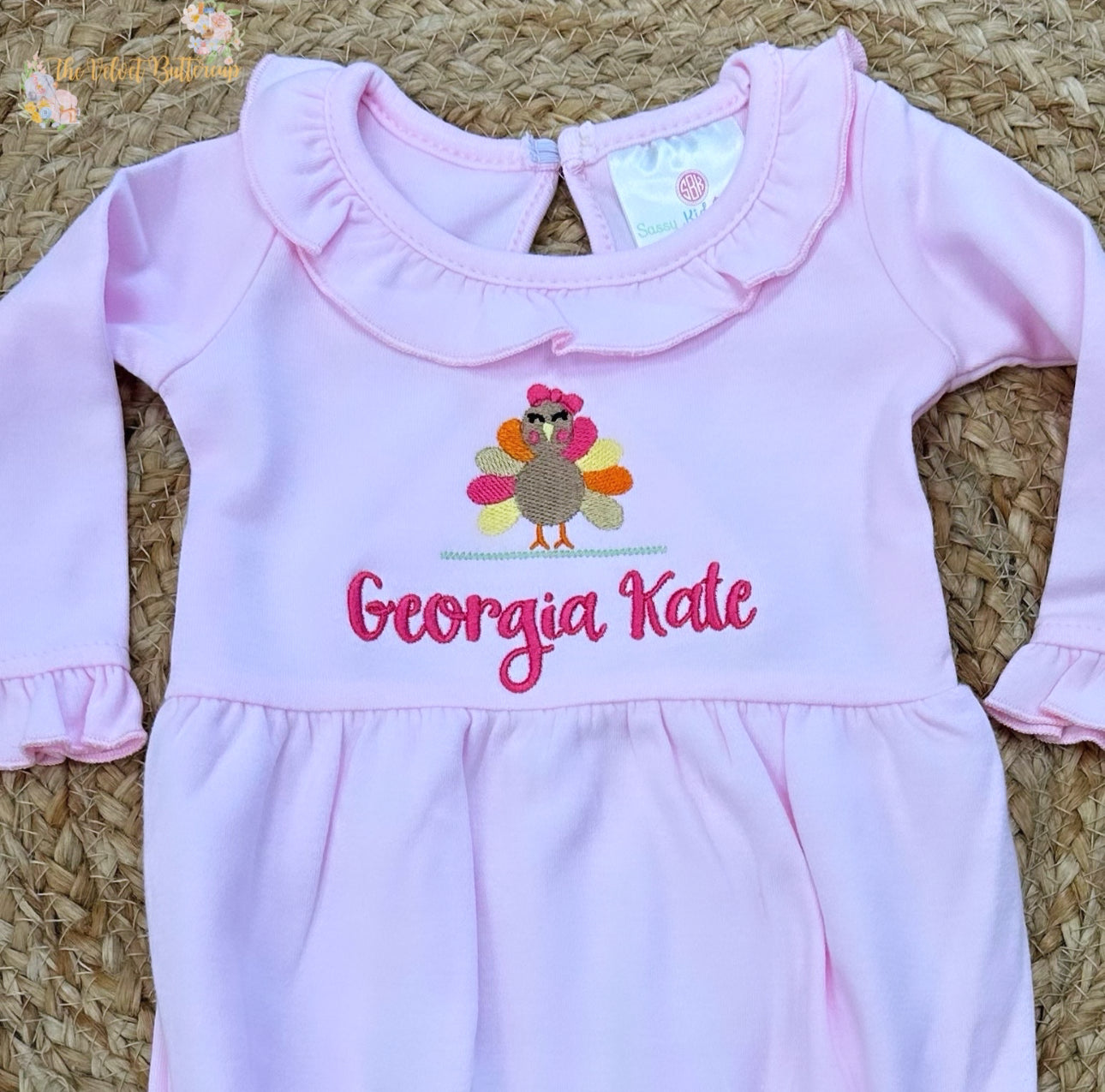 Embroidered Turkey Tee with Name