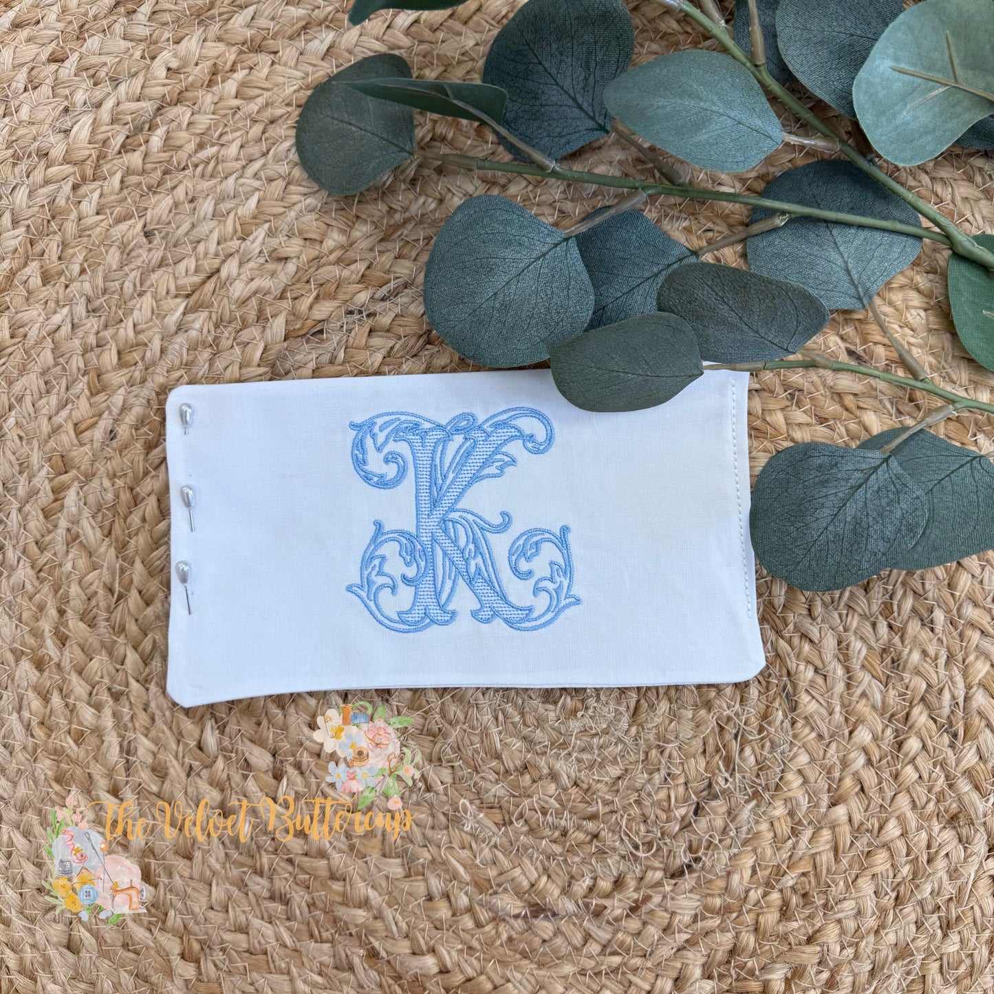 Monogram Bouquet Wrap - Personalized Floral Bouquet Wrap