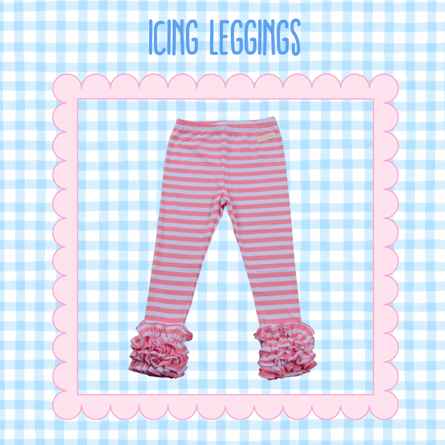 Icing Leggings - Bubblegum Stripe
