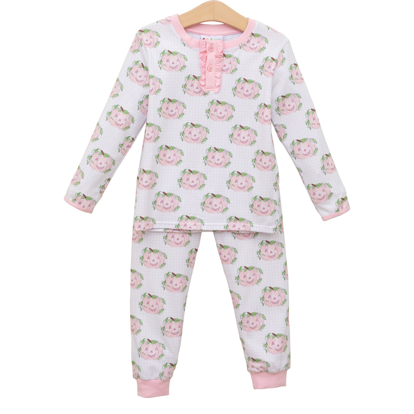 Jack O Lantern Pants Set in Pink