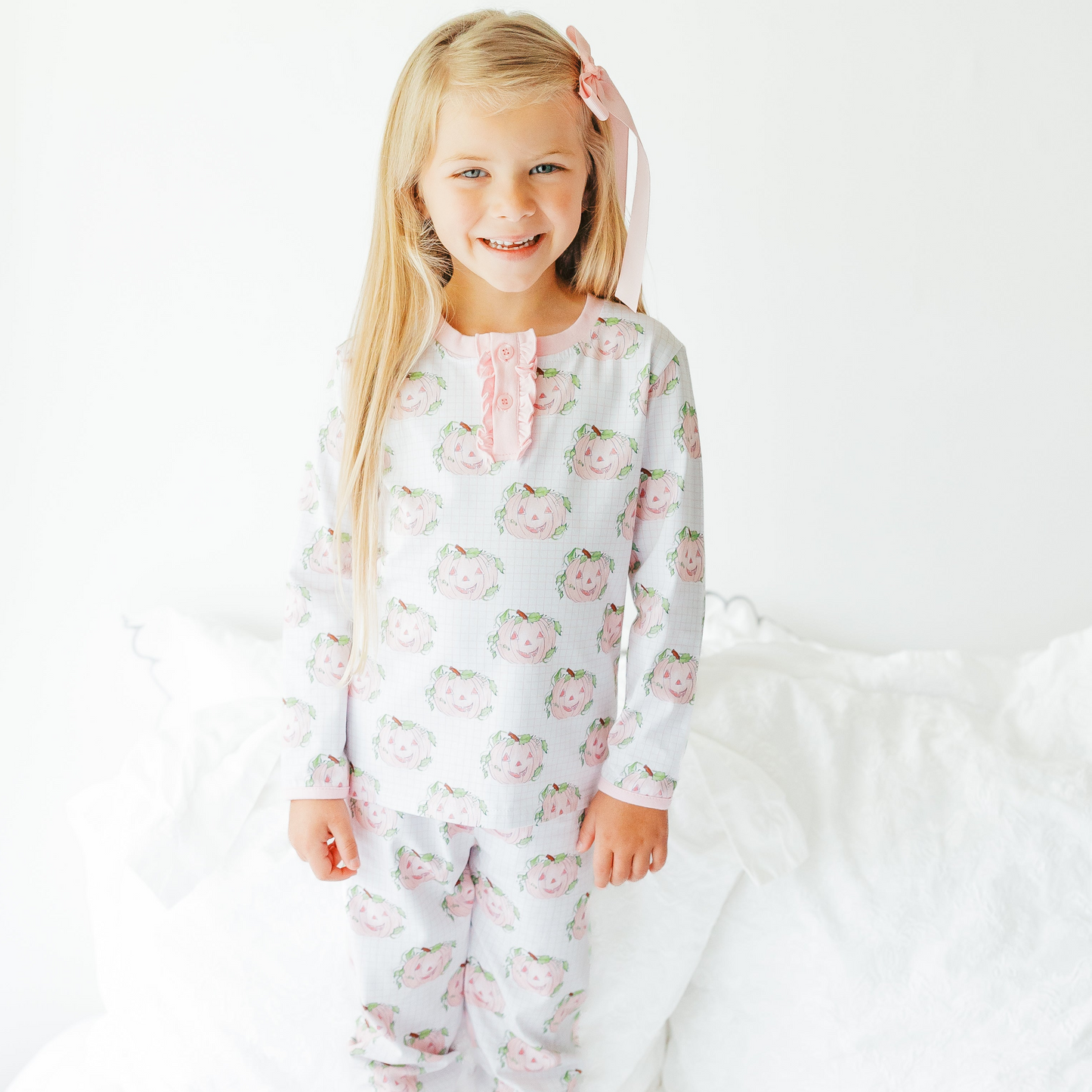 Jack O Lantern Pants Set in Pink