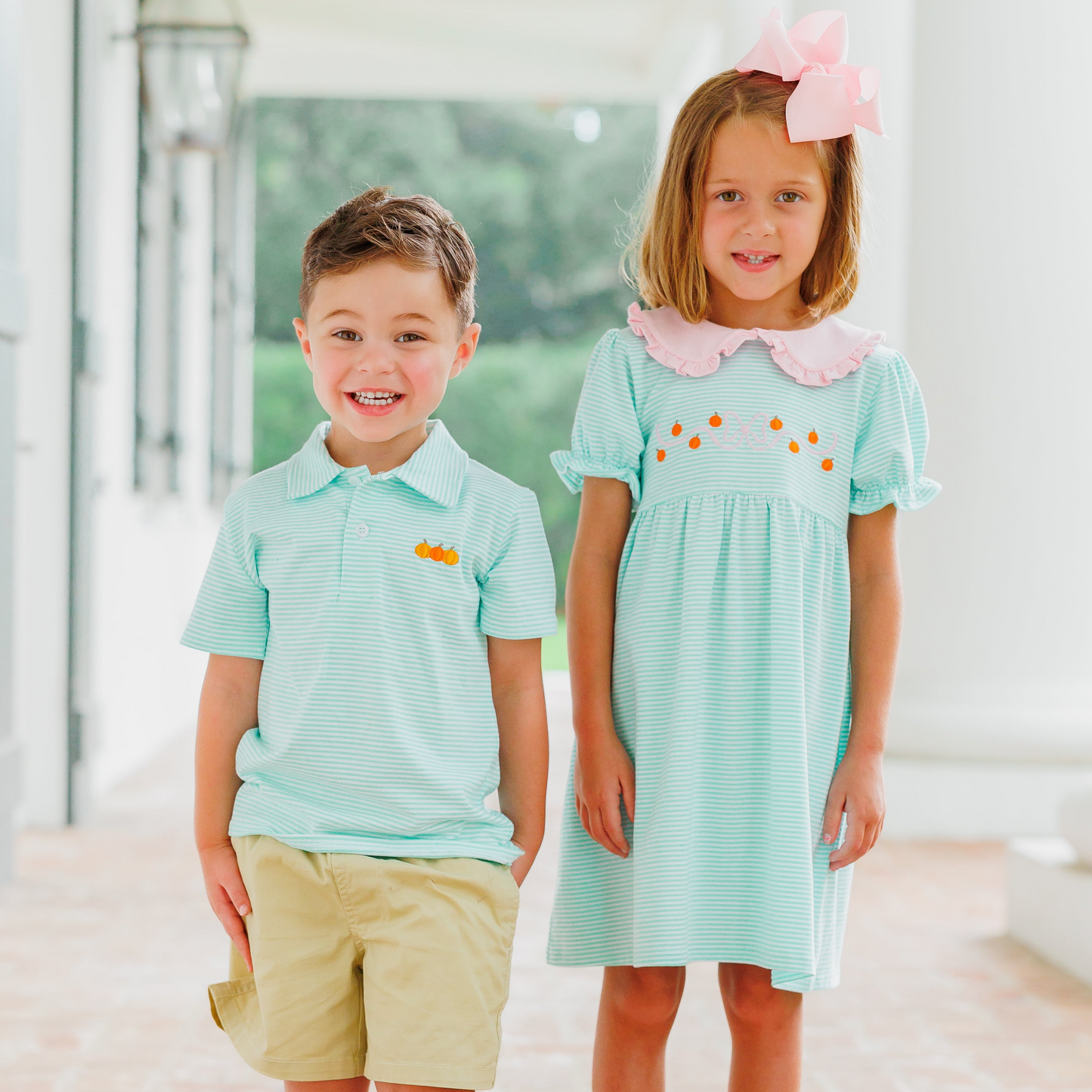 Mini Embroidery Pumpkin Polo