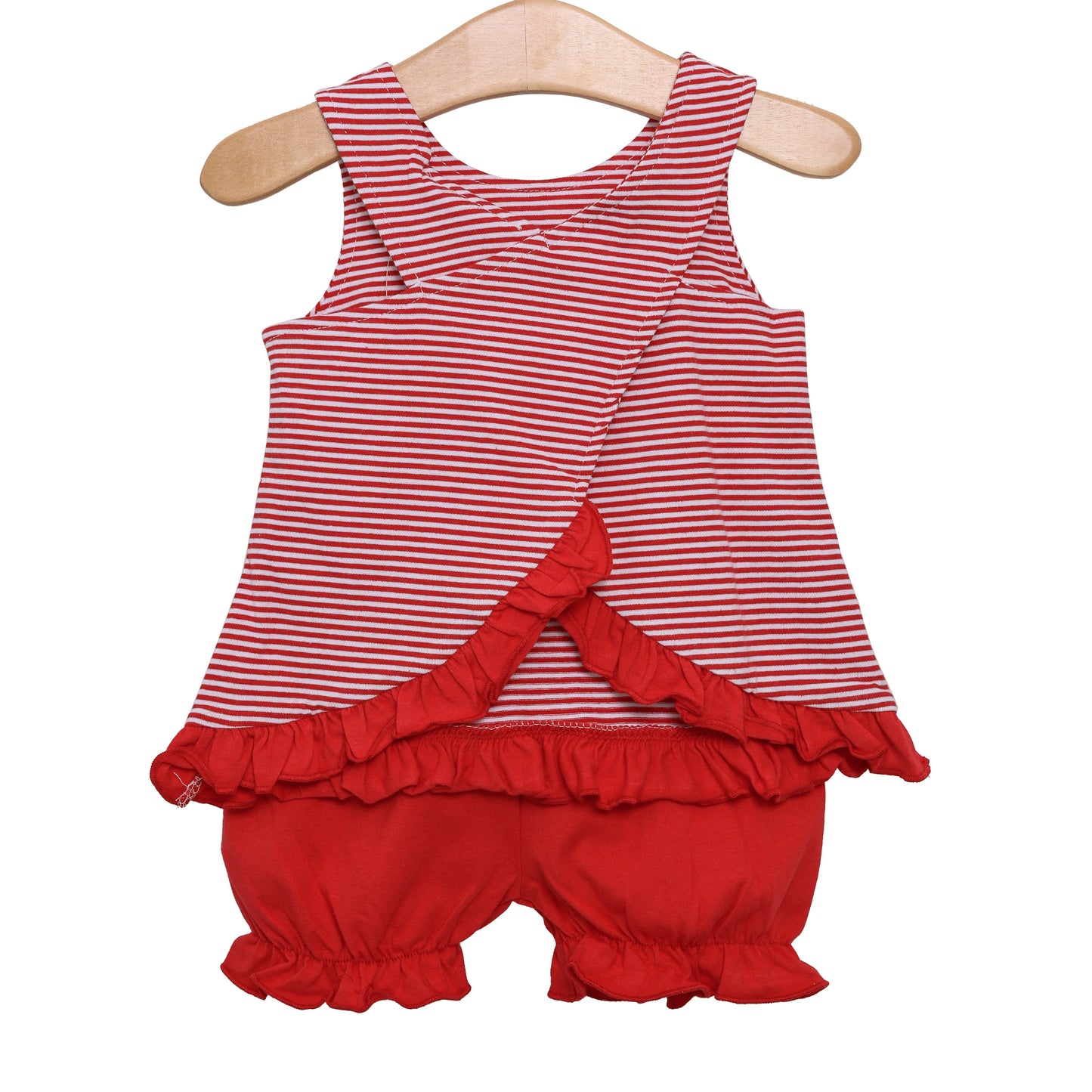 Swing Back Bloomer Set - Red Stripe