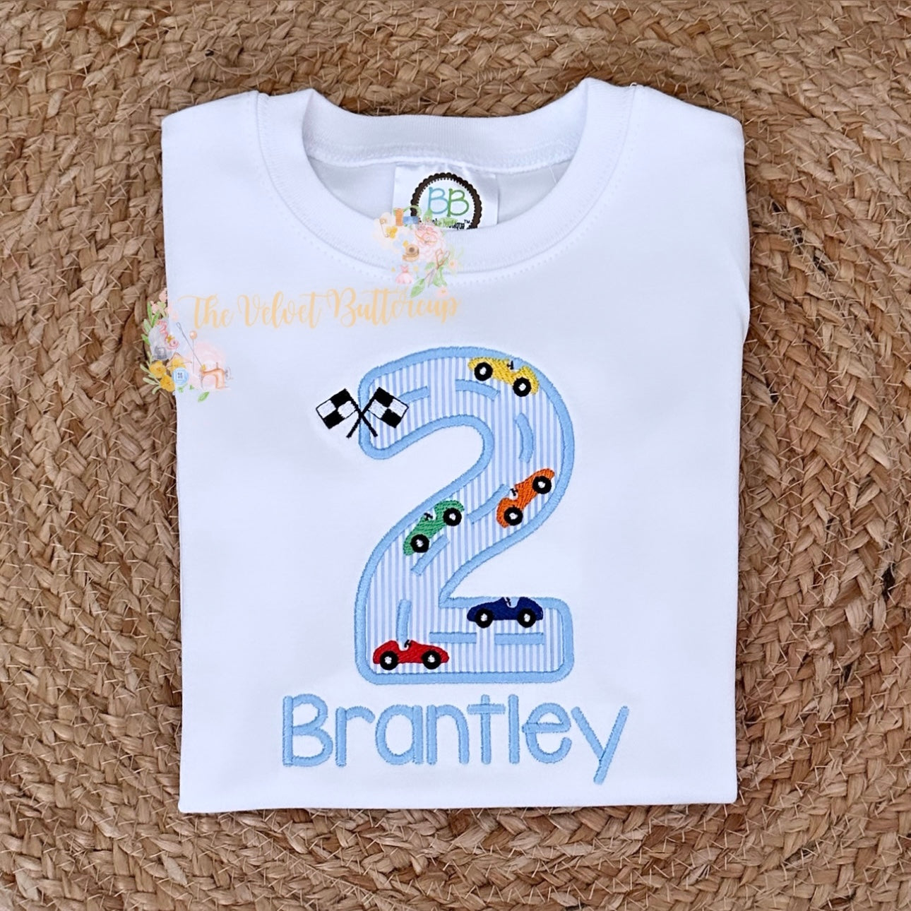 Race Car Birthday Appliqué Shirt