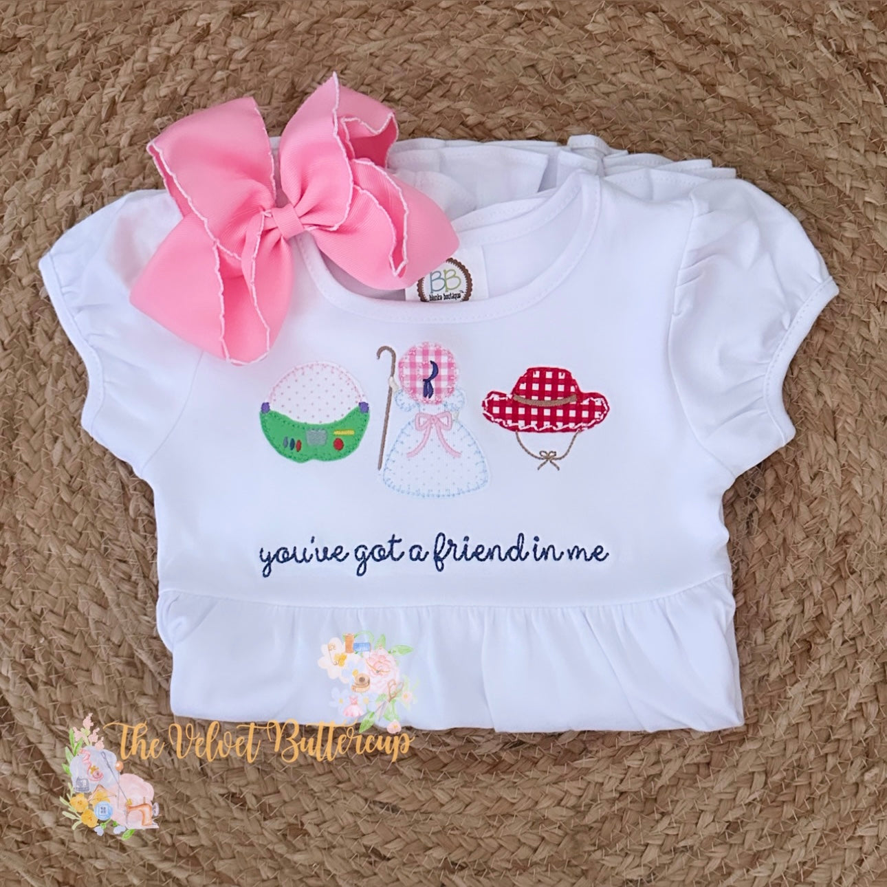 Girls Toy Trio Appliqué with Embroidered Name