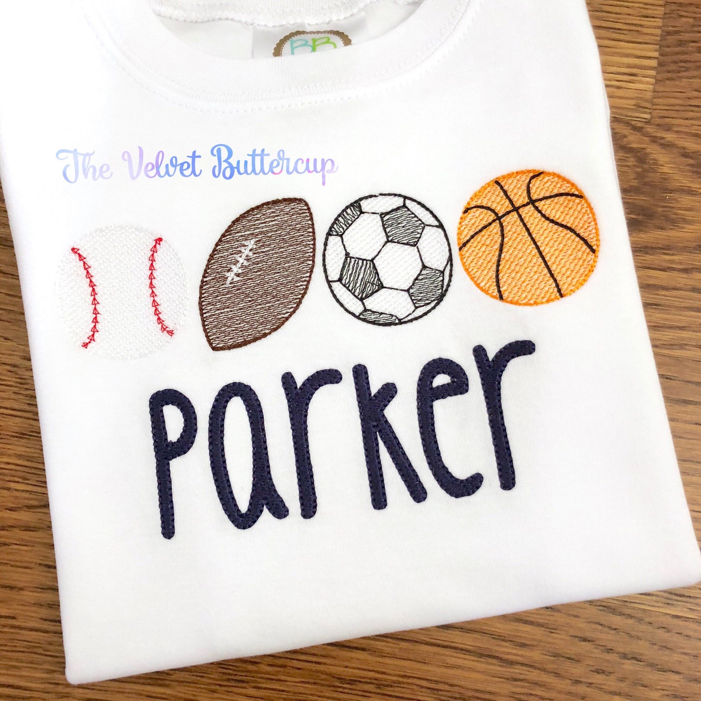 Sports Shirt - Sports Birthday Shirt - Baseball Shirt - Basketball Shirt - Soccer Shirt - Football Shirt - Boys Embroidered Sports Shirt