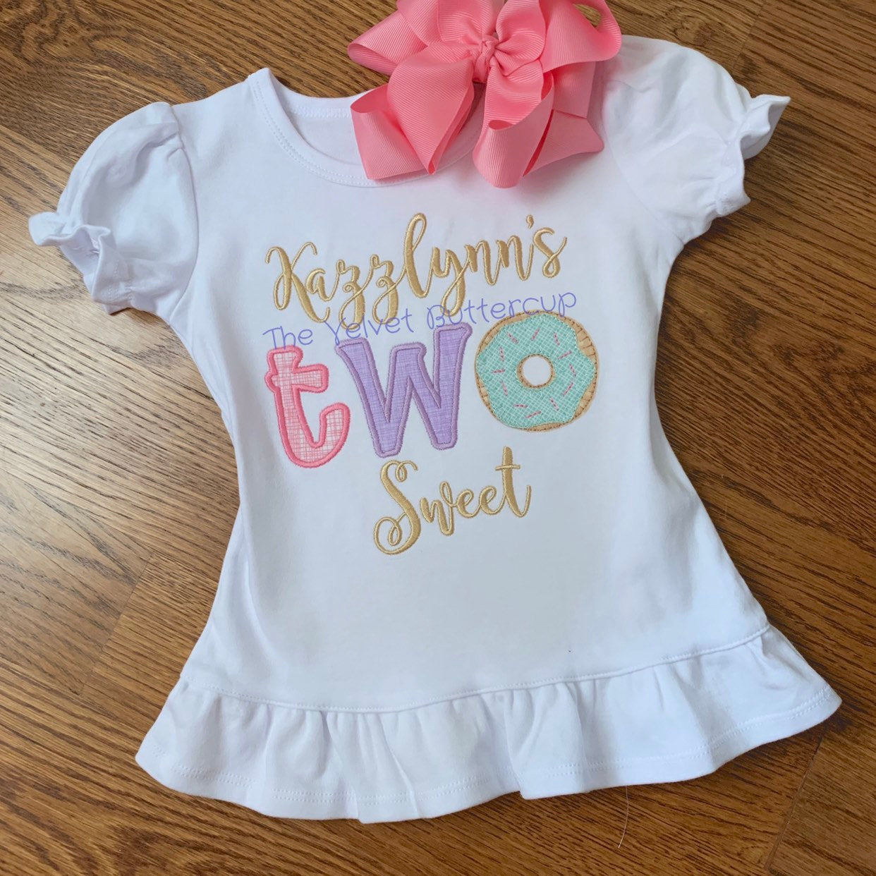 Birthday Shirt - Two Sweet Birthday Shirt - Donut Birthday Shirt - Donut Party Shirt