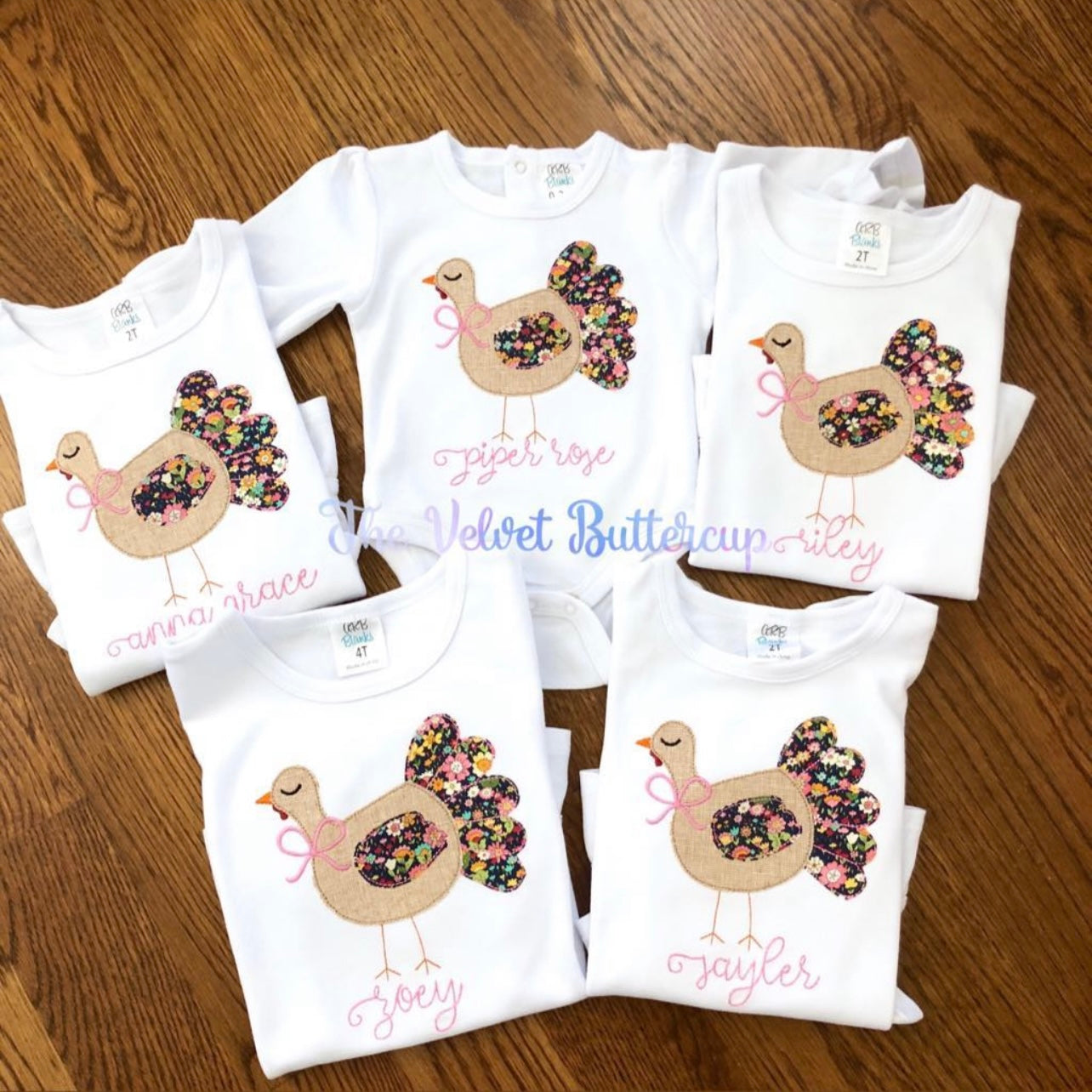 Turkey Appliqué Tee with Name