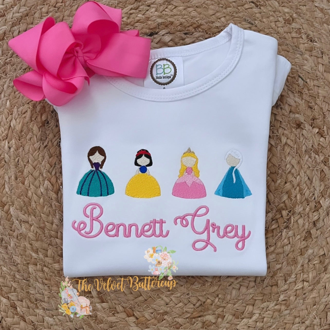Princess Shirt Embroidered with Name