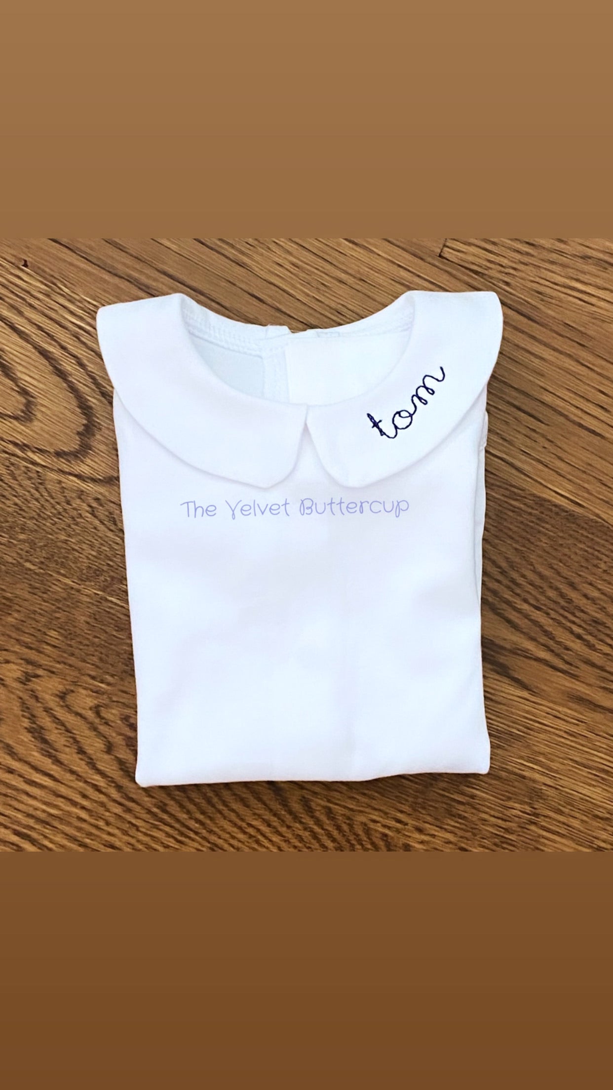 Boys Collar Shirt with Monogram