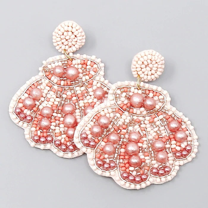 Seashell Beaded Earrings