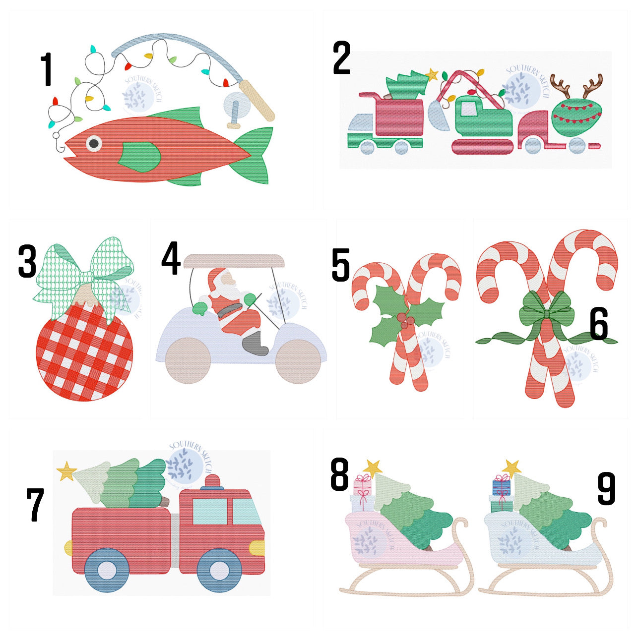 All New Christmas Embroidered Tees