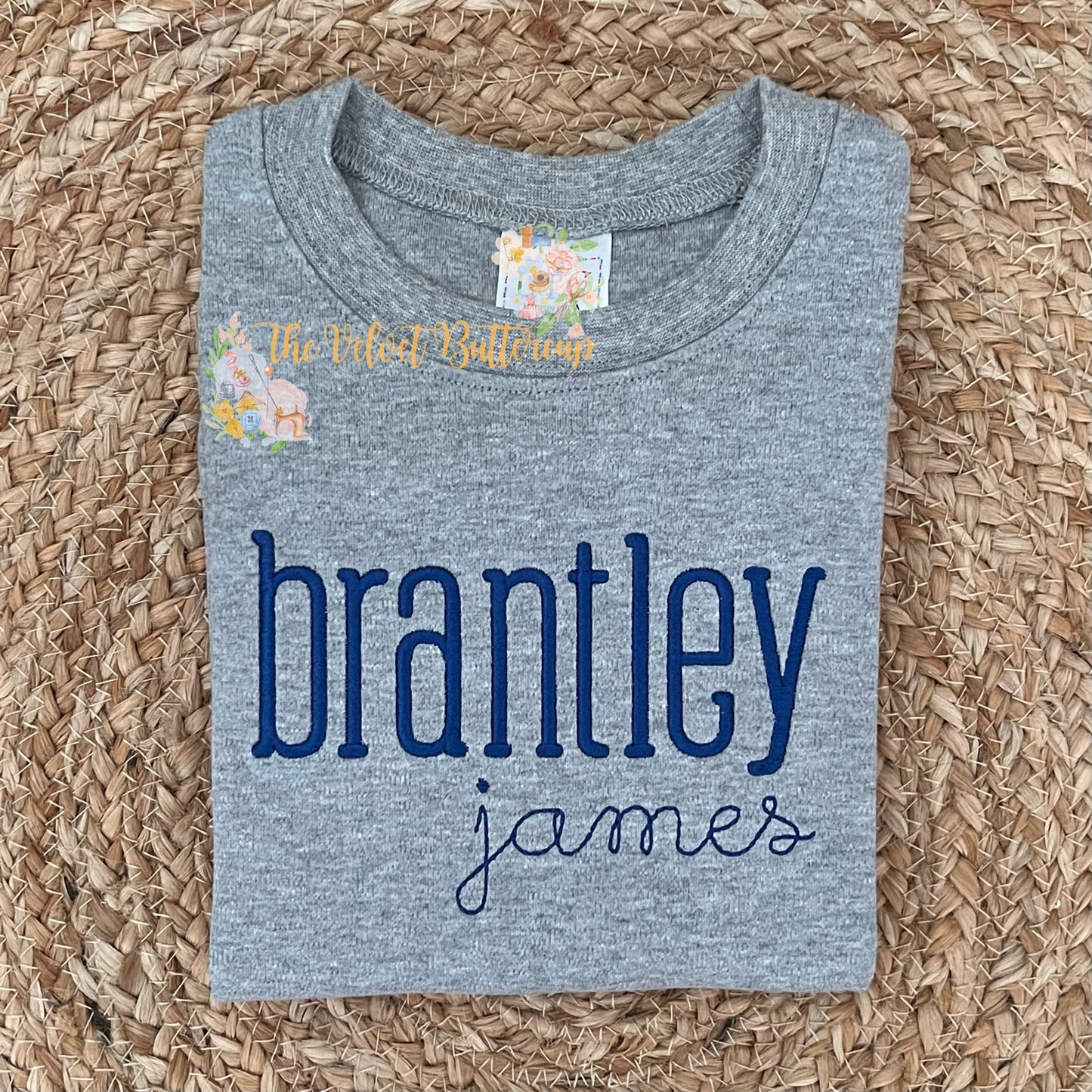 Boys Embroidered Name Shirt