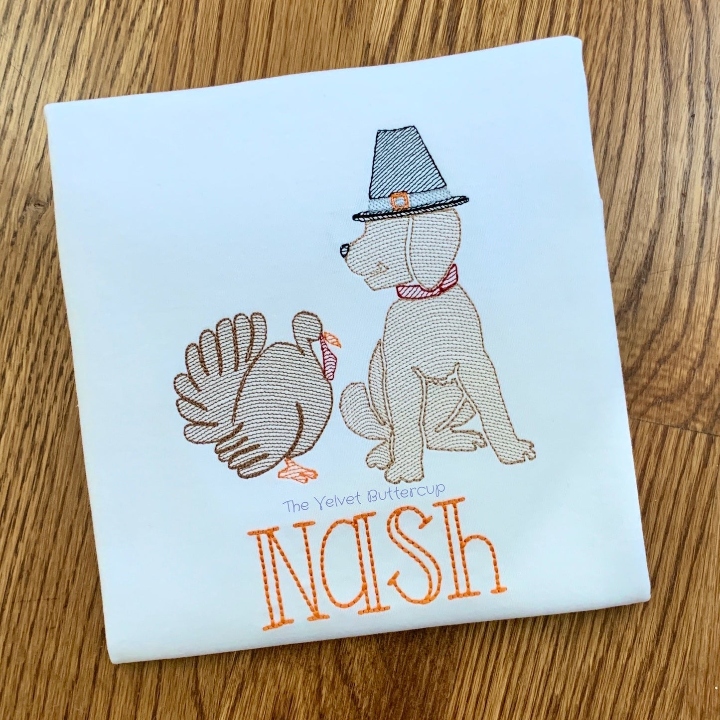 Boys Pilgrim Pup with Turkey Thanksgiving Shirt