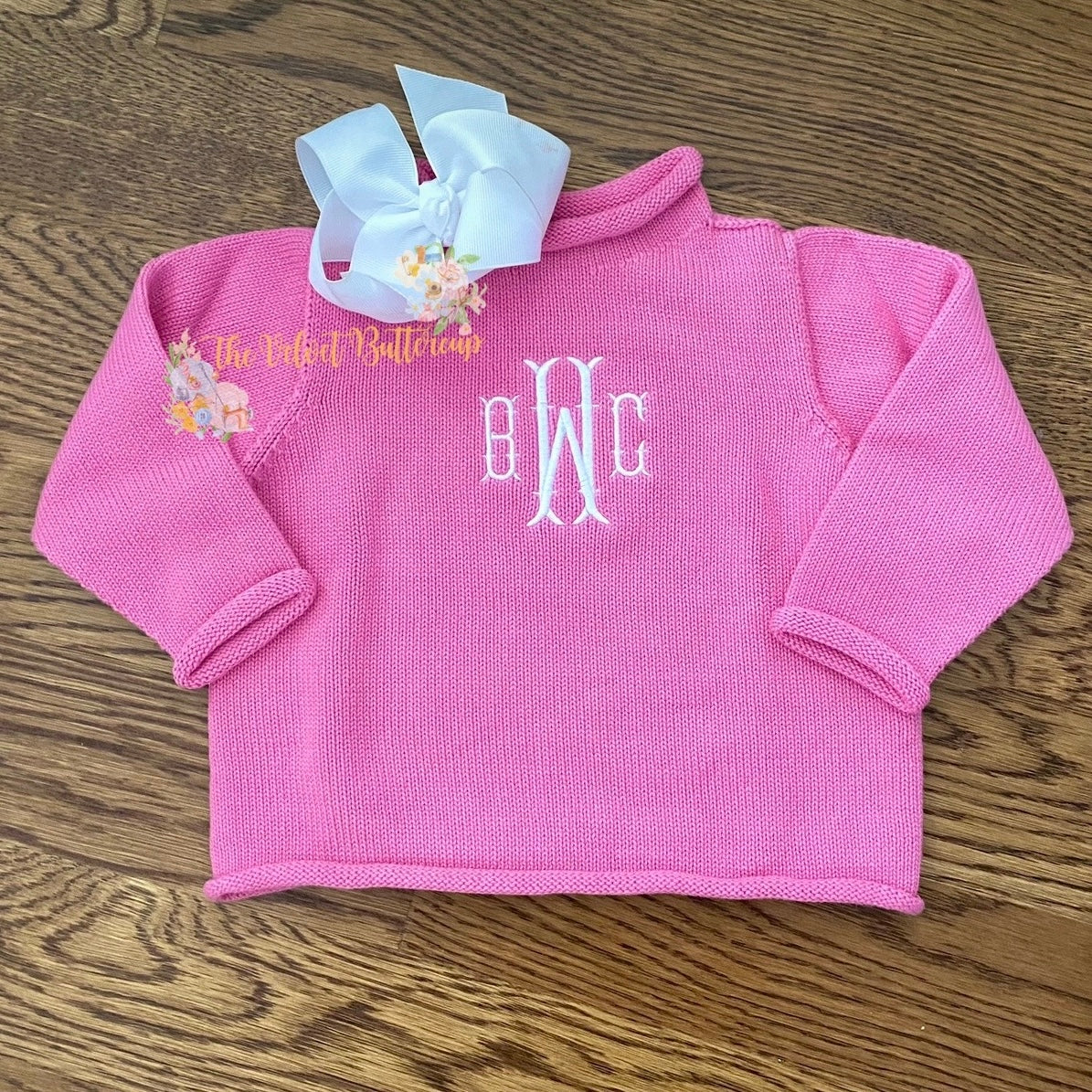 Rollneck Knit Sweaters with Monogram or Name