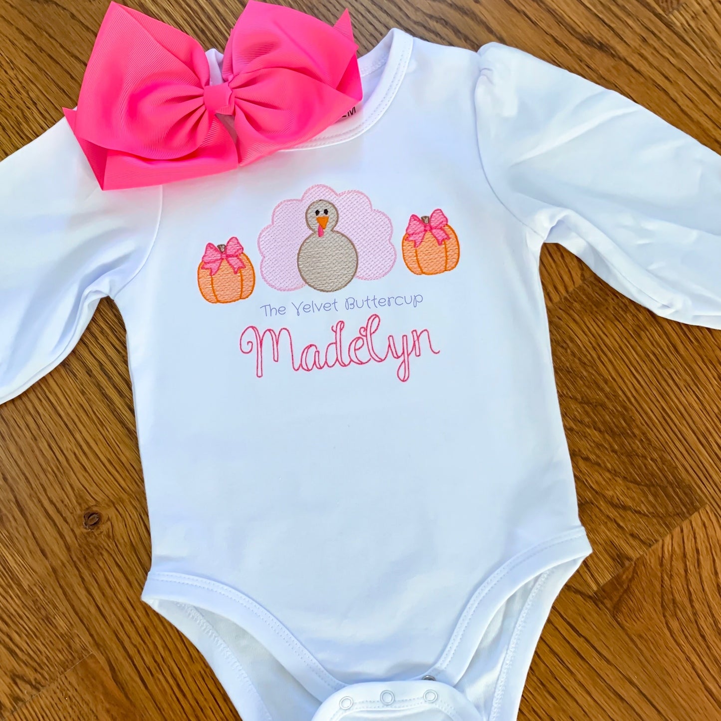 Pumpkins with Turkey Girls Shirt