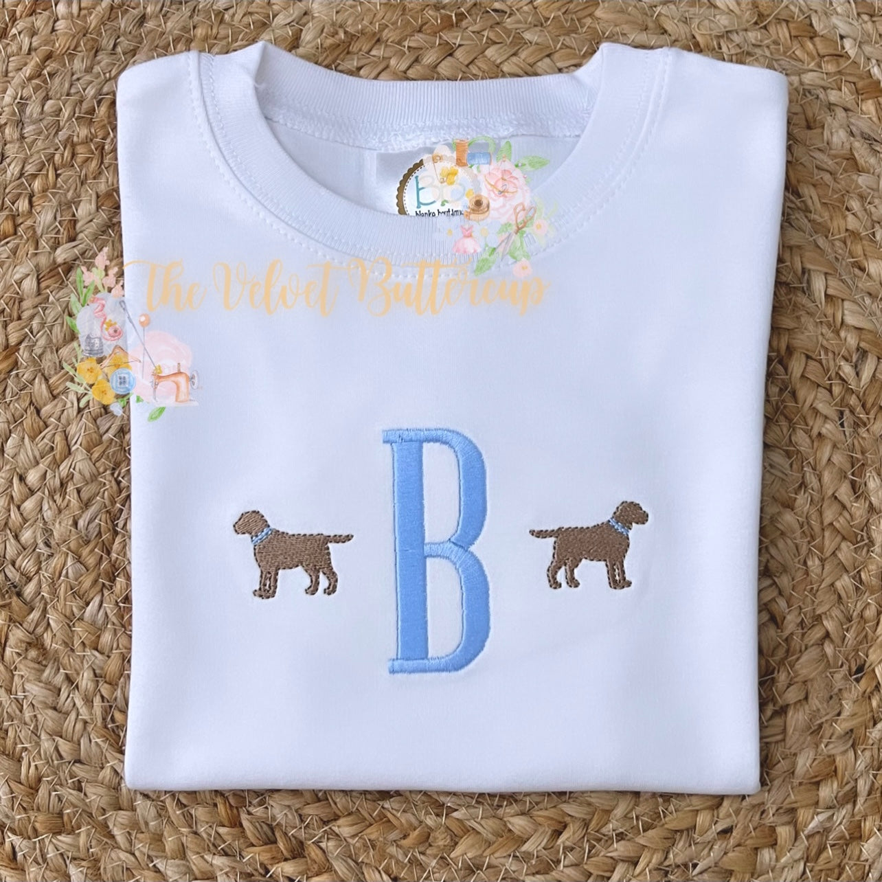 Lab Puppy Monogram Shirt