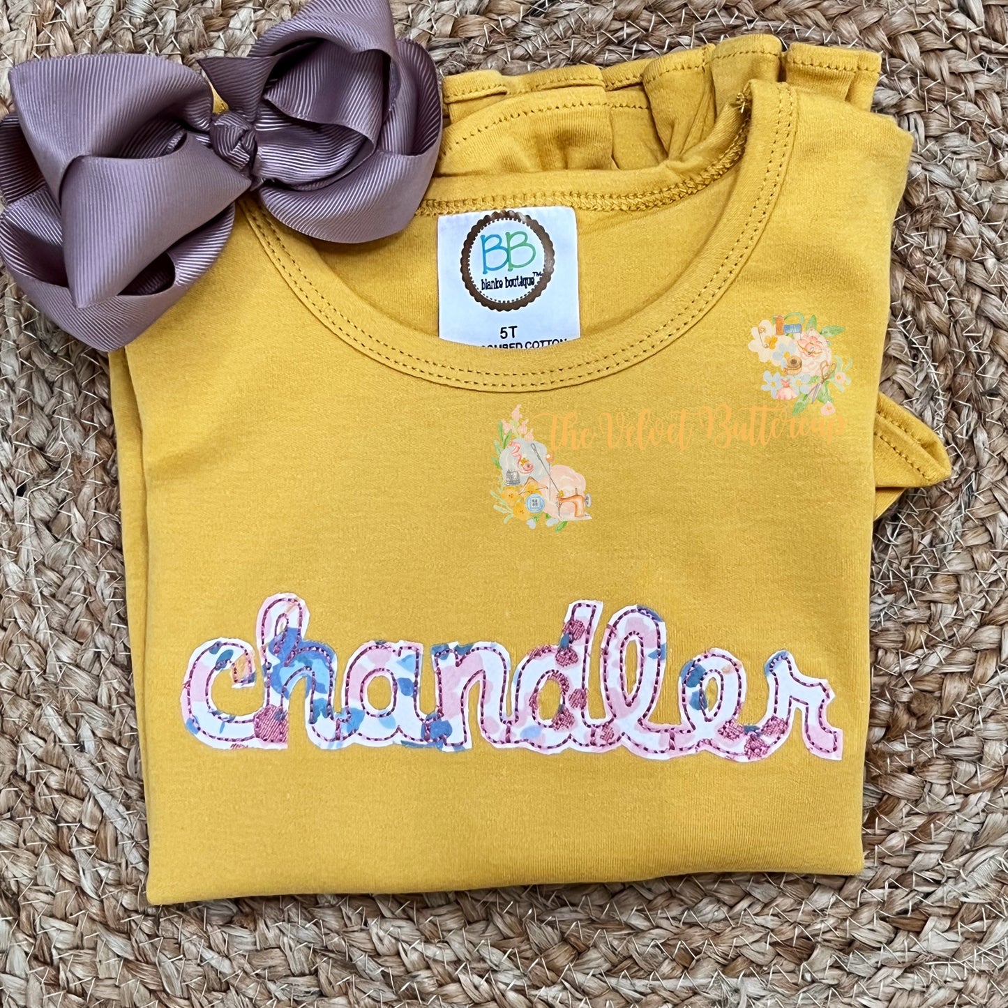 Fall Appliqué Name Tee