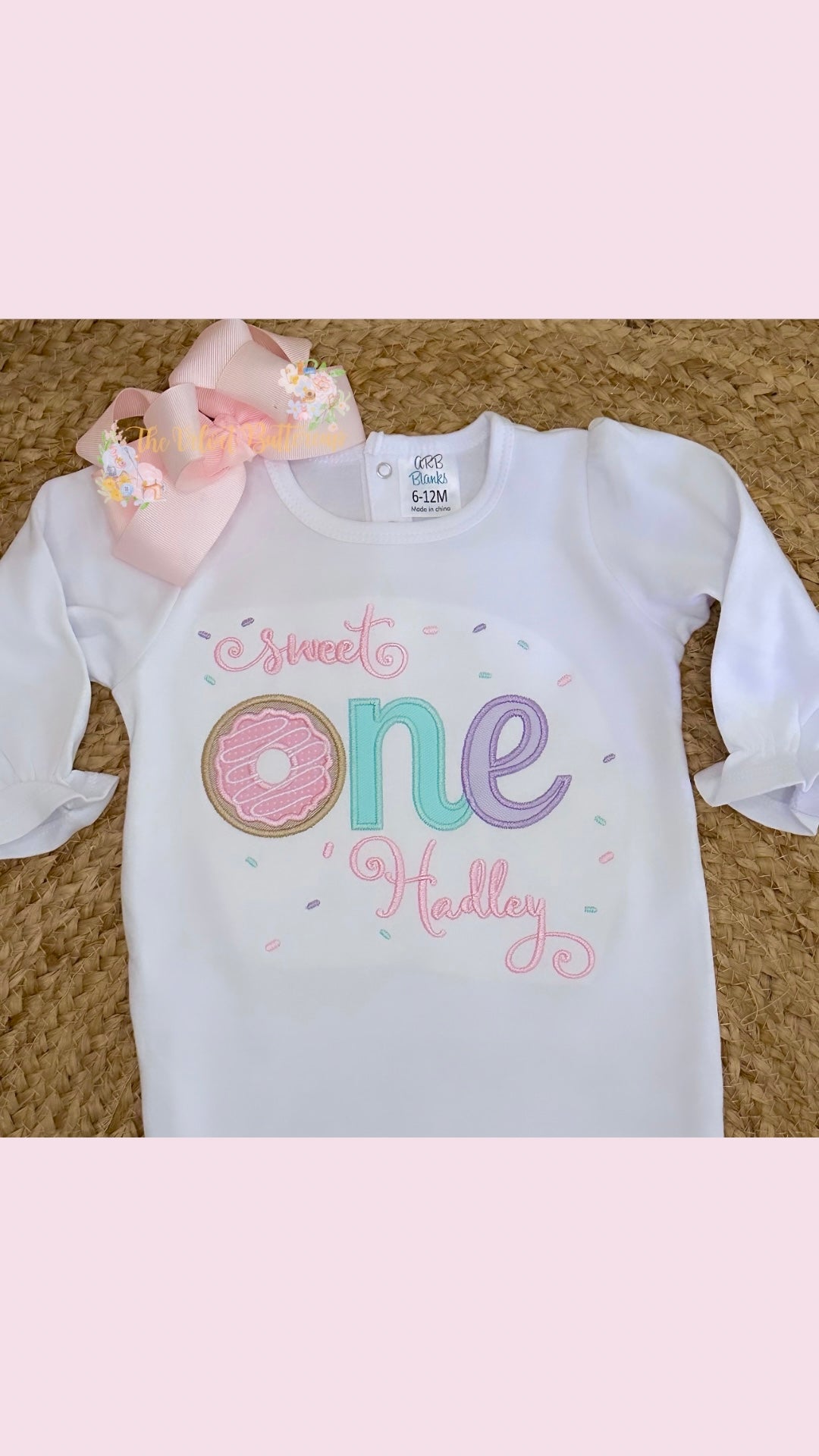 Sweet One Donut Theme Birthday Shirt