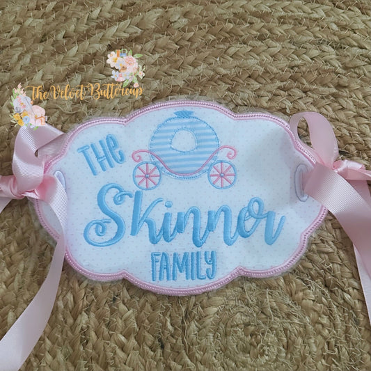 Princess Carriage Stroller Tag