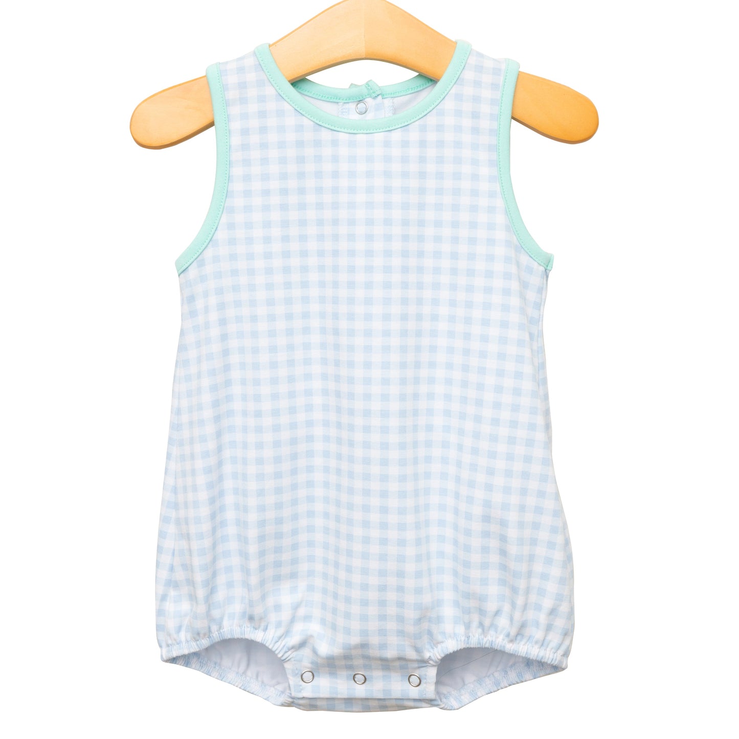 Avery Bubble - Light Blue Gingham & Mint