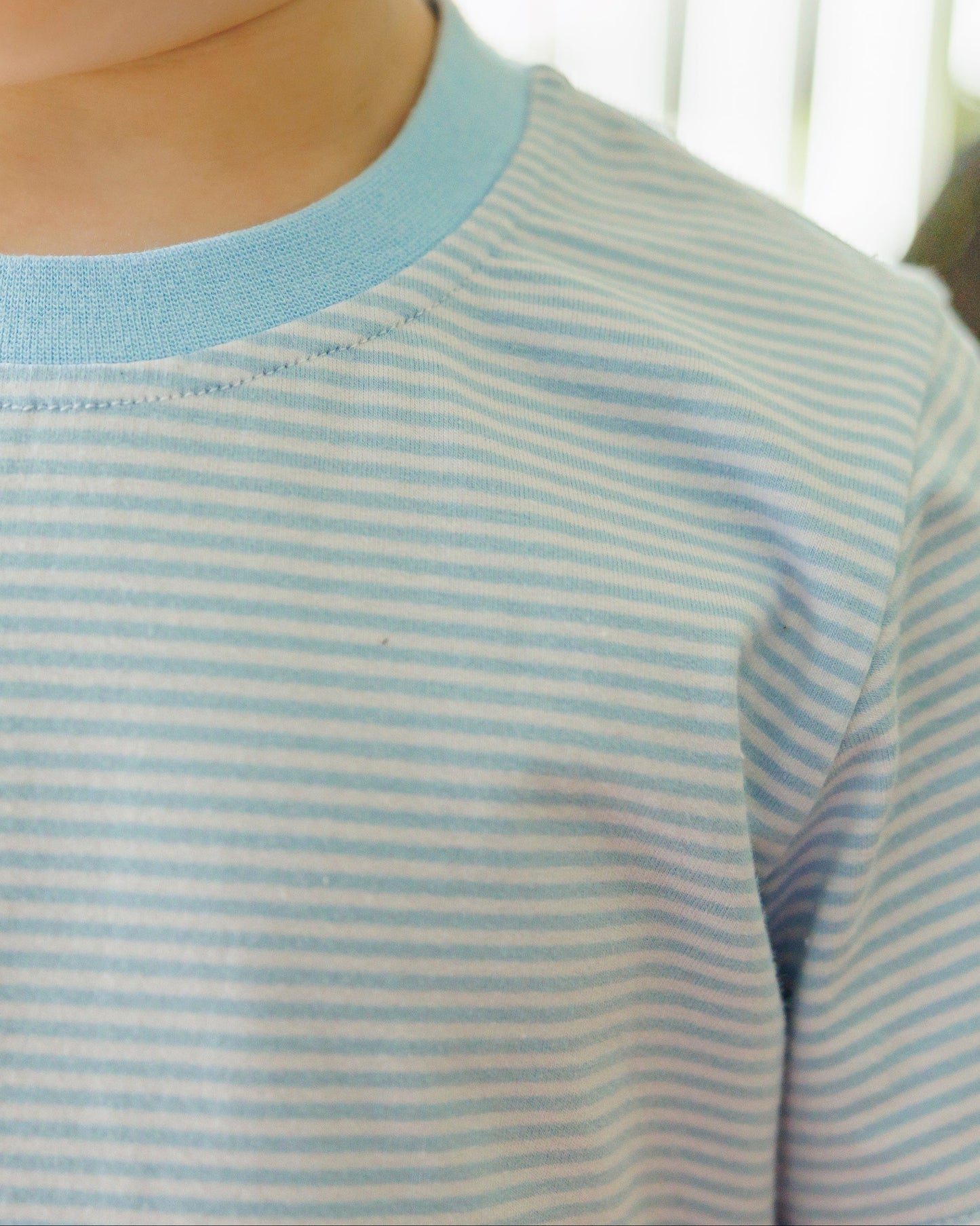 Avery Short Set - Light Blue Stripe