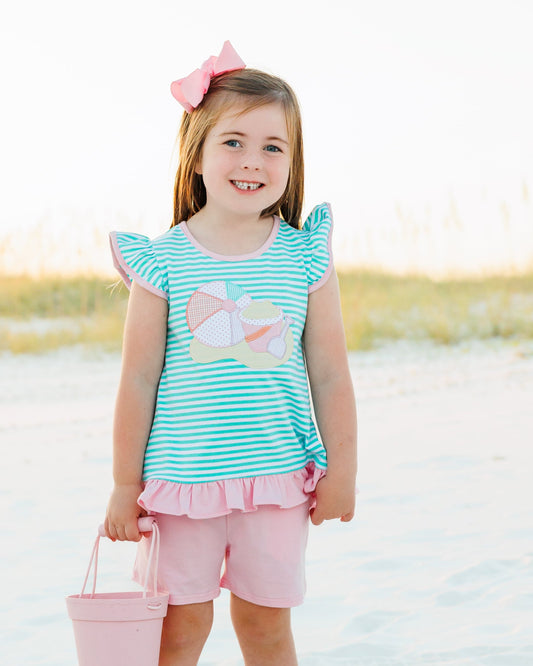 Beach Days Ruffle Short Set