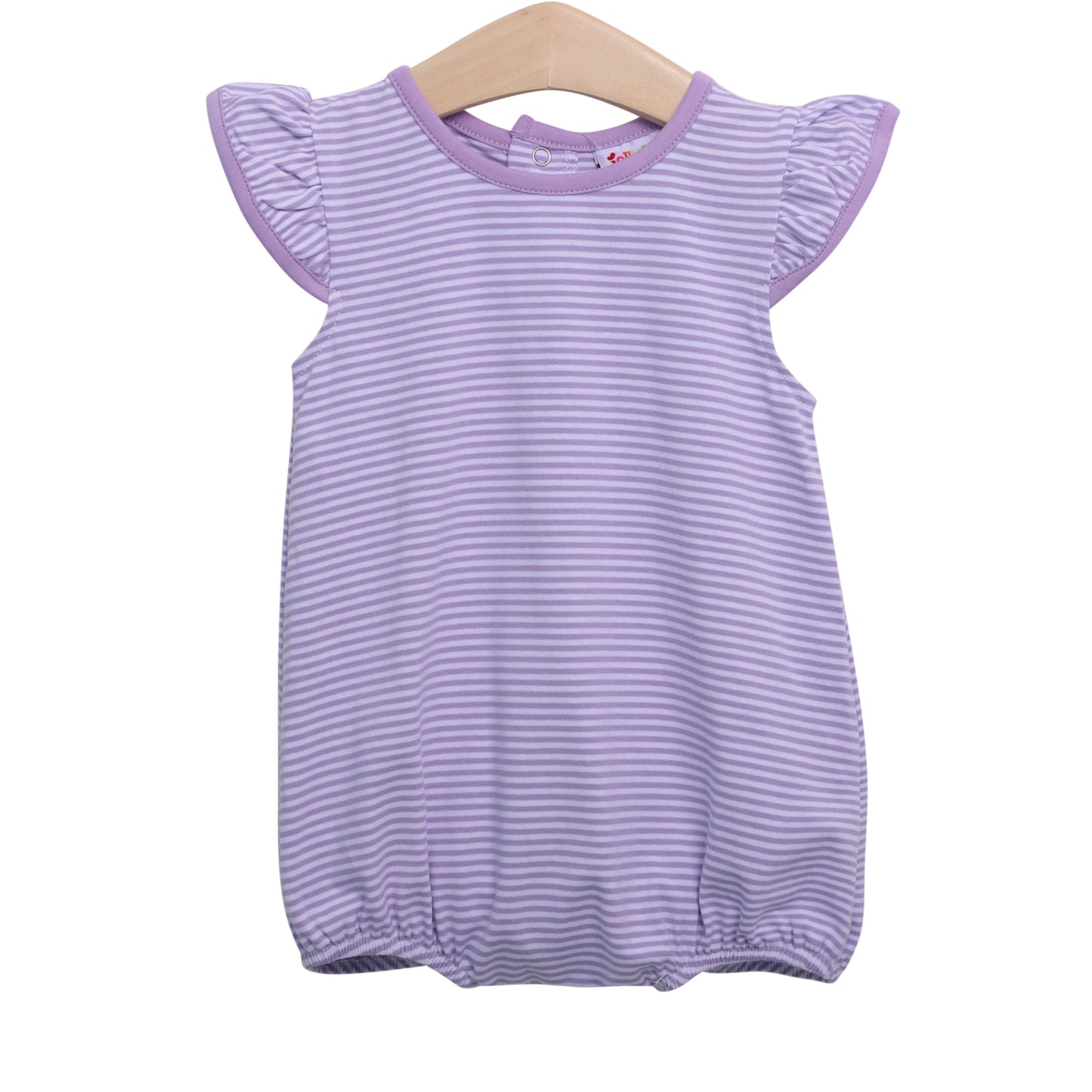 Flutter Sleeve Bubble - Lavender Stripe