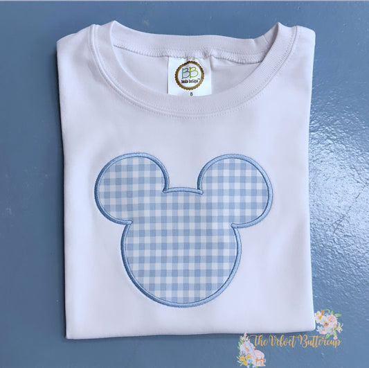 Mickey Mouse Applique Shirt - Add a Name or Monogram