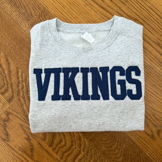School Spirit Appliqué Sweatshirt