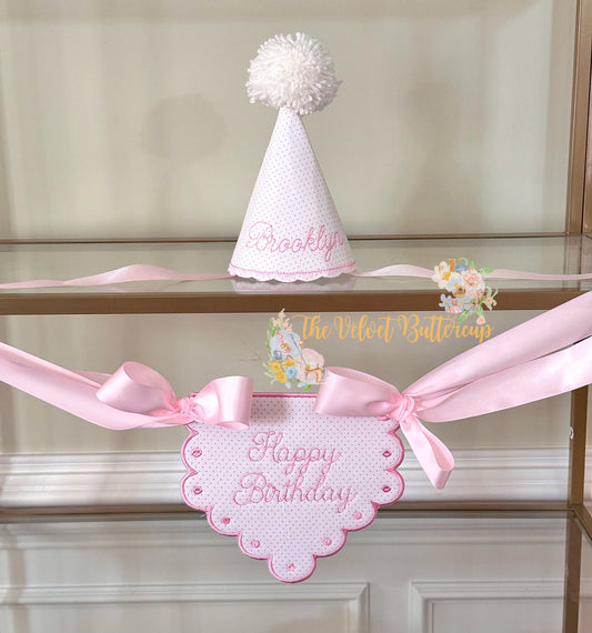 Birthday Banner and Party Hat