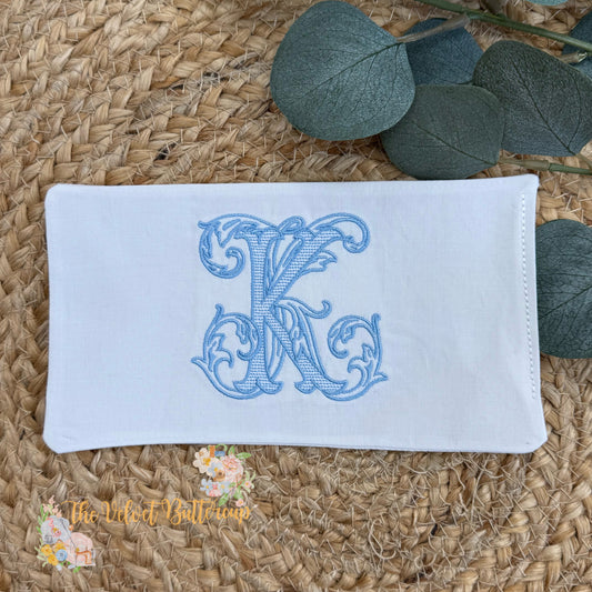 Monogram Bouquet Wrap - Personalized Floral Bouquet Wrap