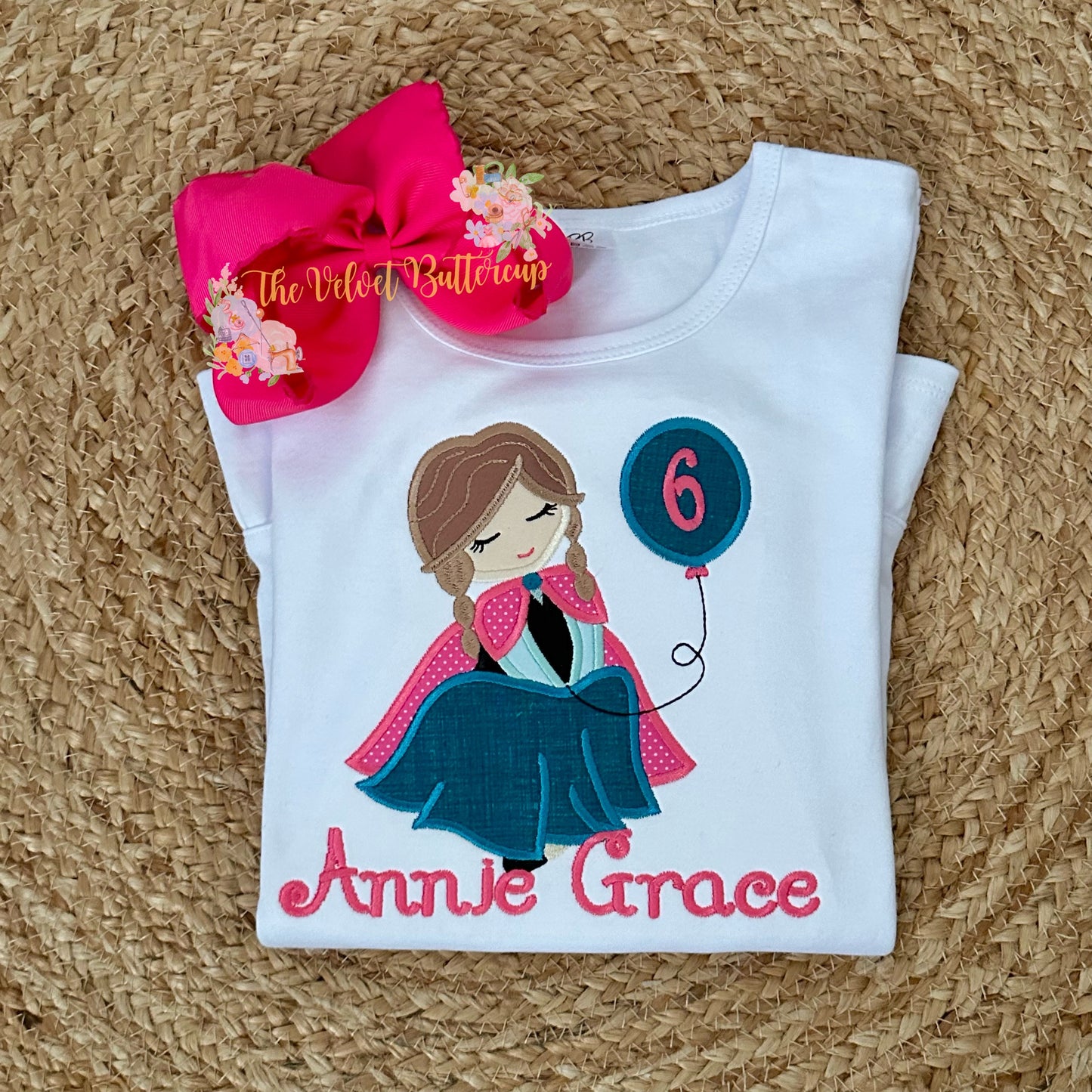 Princess Anna Birthday Appliqué Shirt