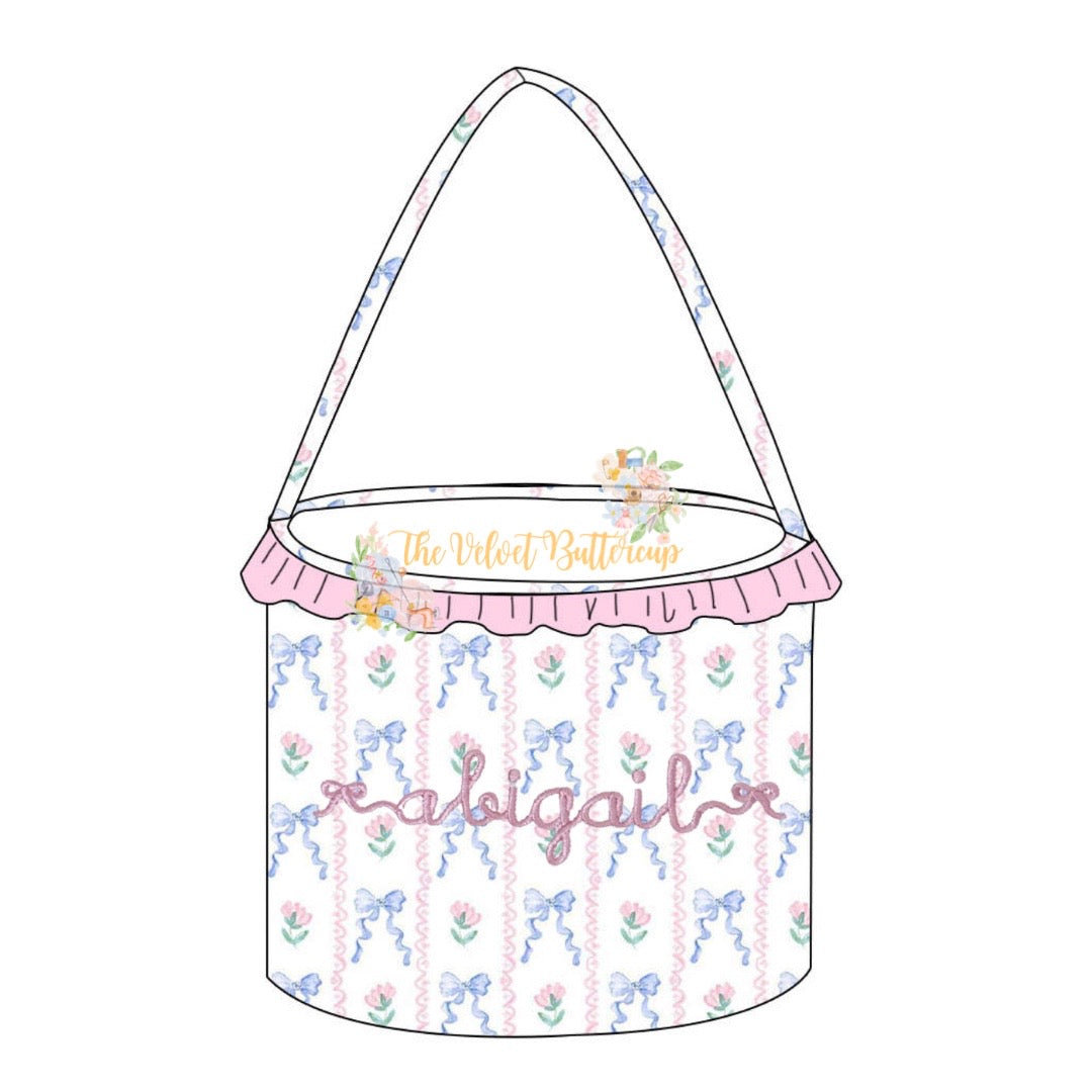 Easter Tote Grandmillennial Style - Easter Basket