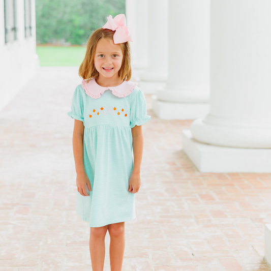 Mini Pumpkin Embroidered Dress