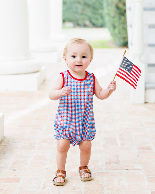 Patriotic Plaid - Avery Bubble