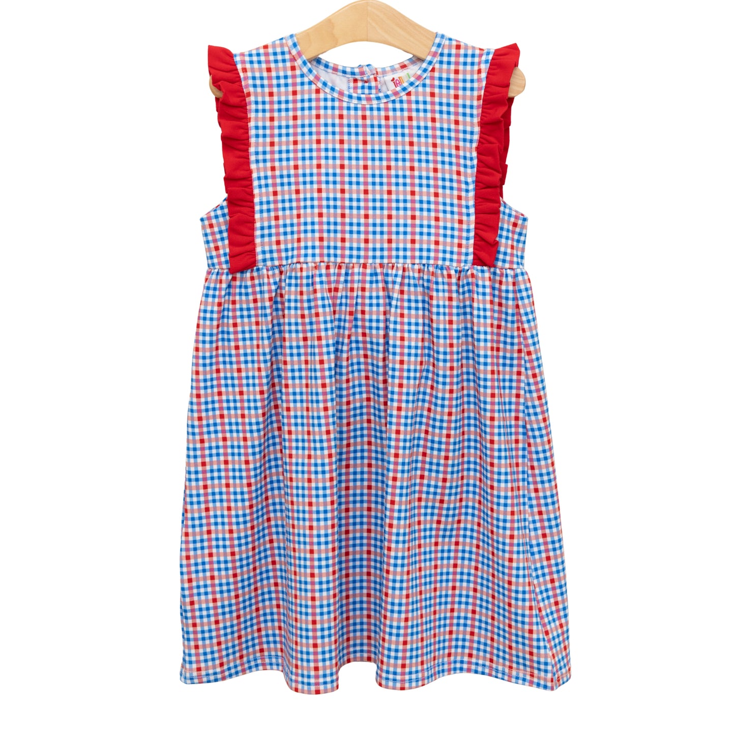 Patriotic Plaid Evie Dress