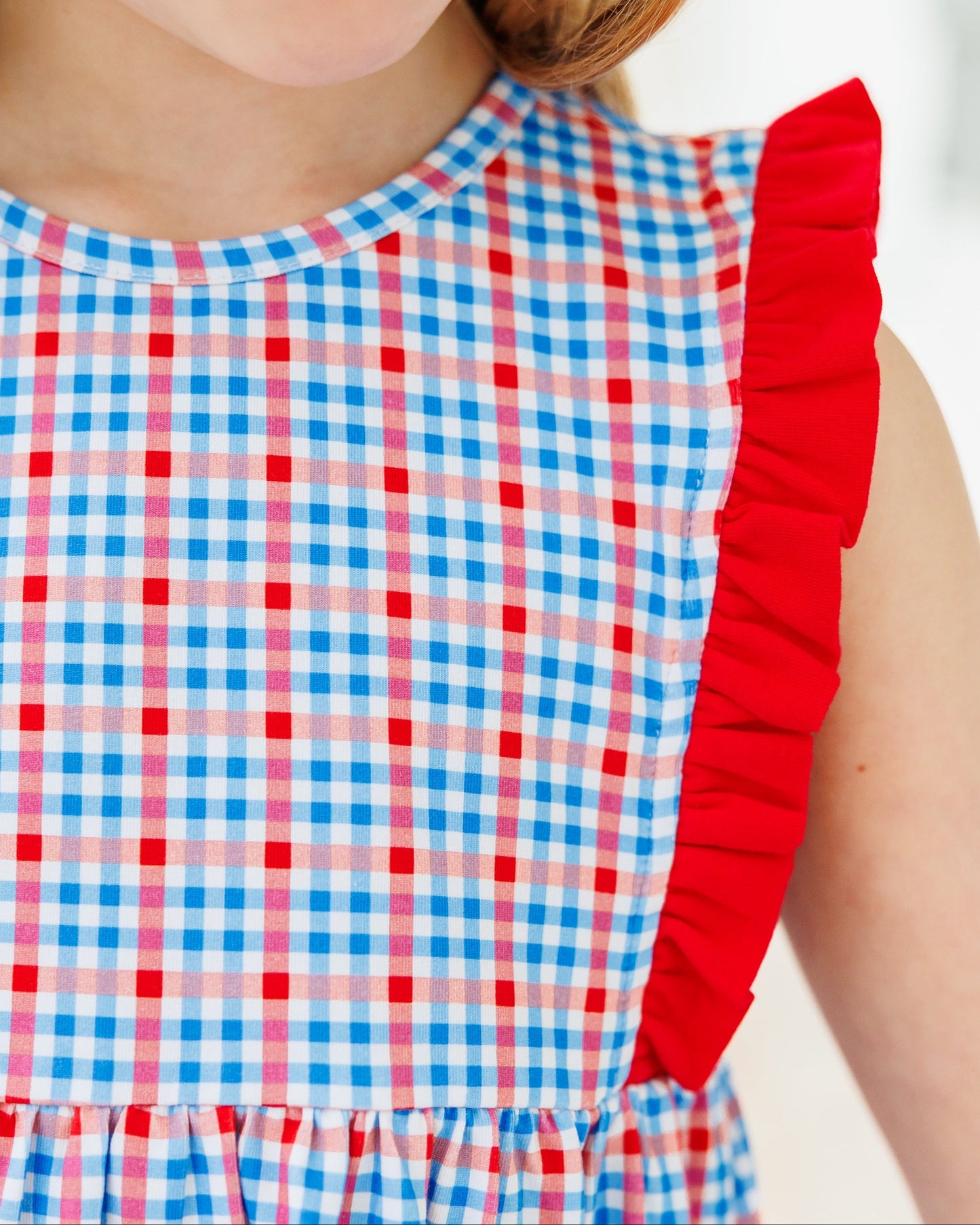 Patriotic Plaid Evie Dress