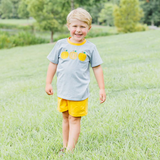 Pumpkin Patch Shorts Set