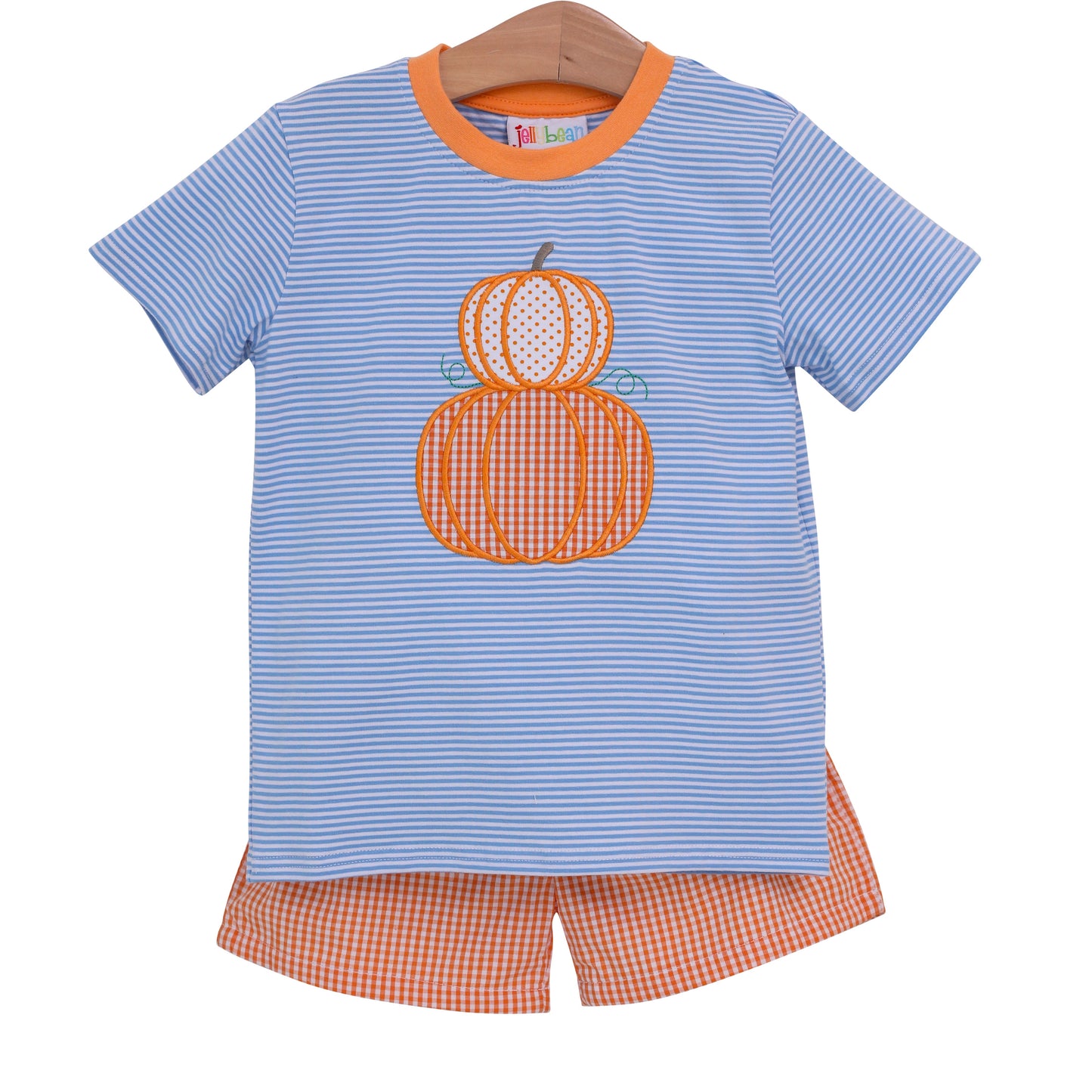 Pumpkin Stack Shorts Set