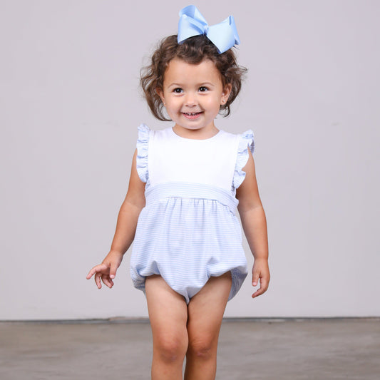 Sophia Bubble - Light Blue Stripe