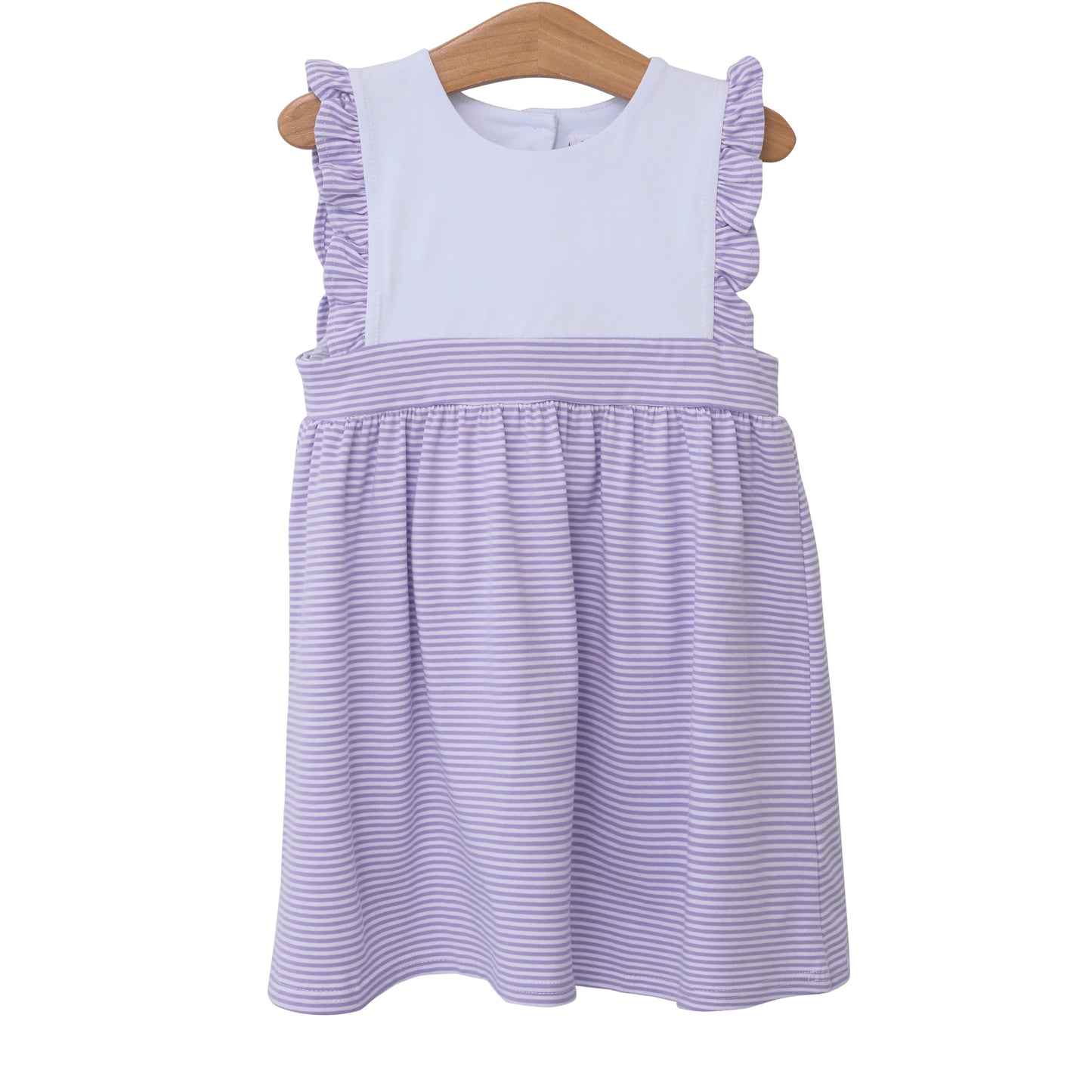 Sophia Dress - Lavender Stripe