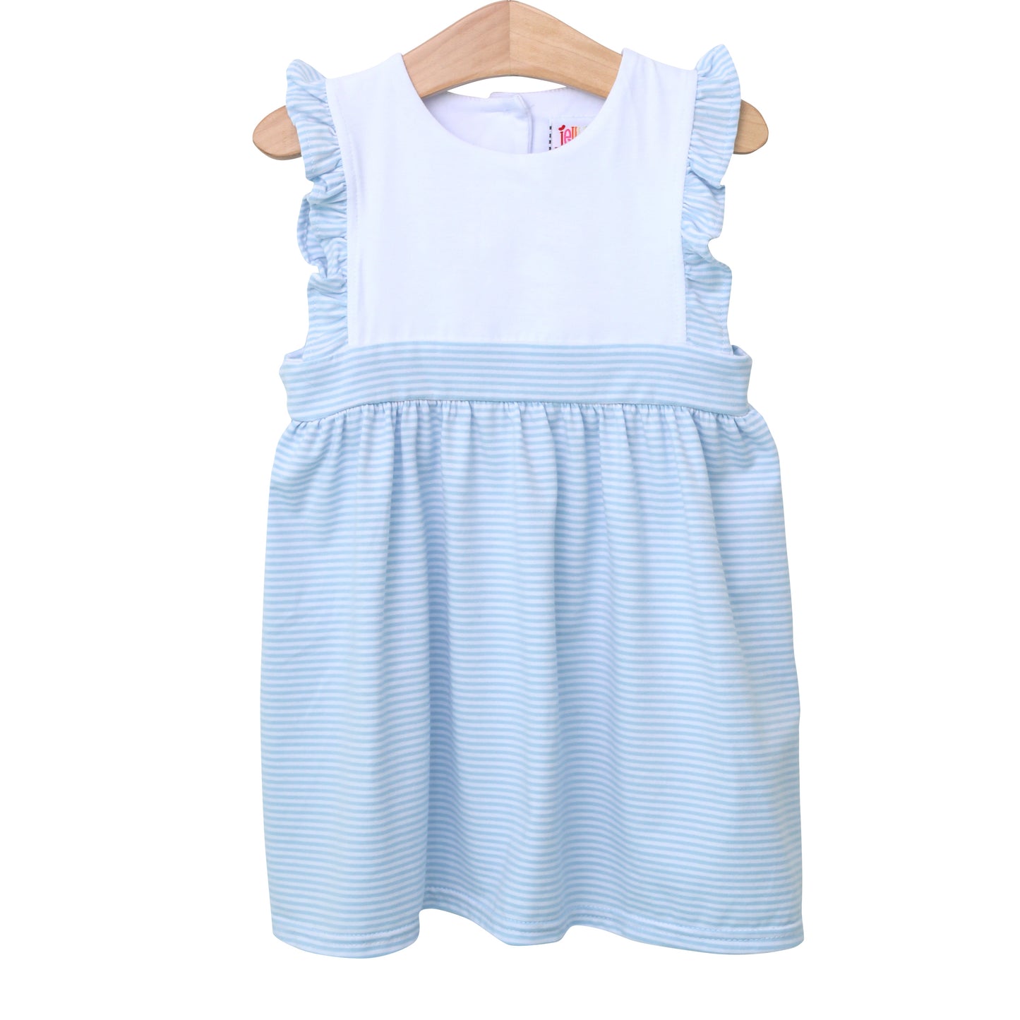 Sophia Dress - Light Blue Stripe