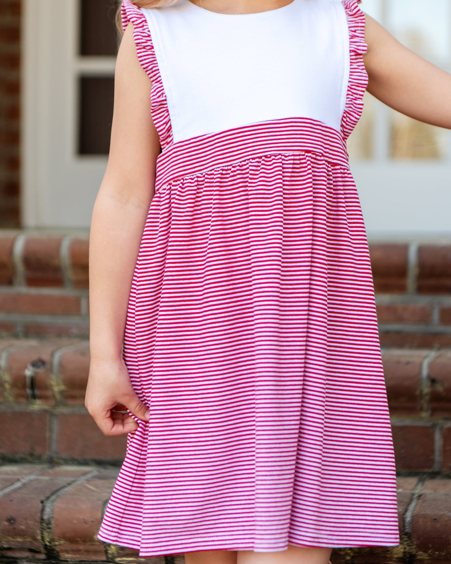 Sophie Dress - Red Stripe