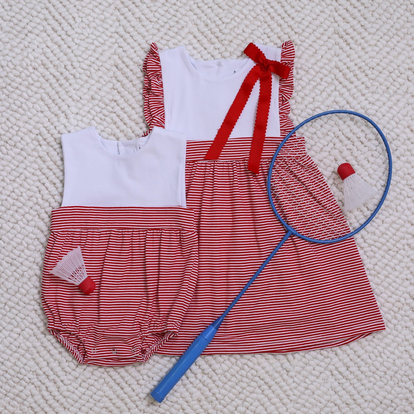 Sophie Dress - Red Stripe