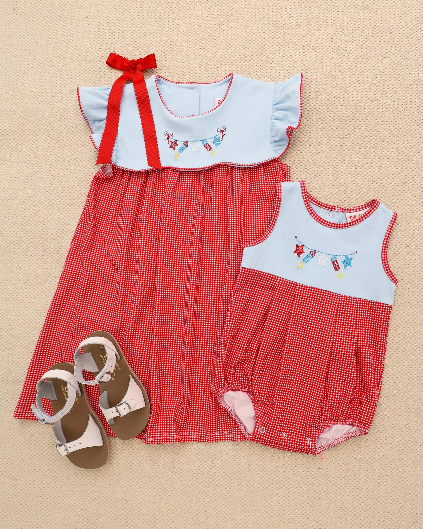 Star Spangled Banner Scallop Dress