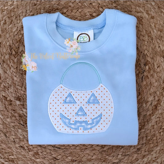 Pastel Blue Pumpkin Sweatshirt